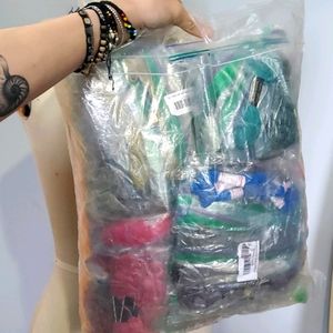 Full bag of embroidery threads